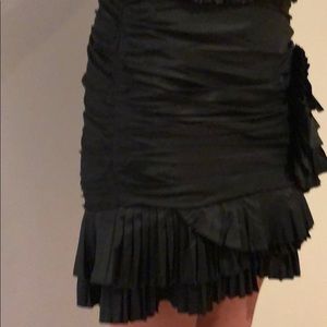 Ralph Lauren Rugby Silk Ruffle Skirt, Sz 6.
